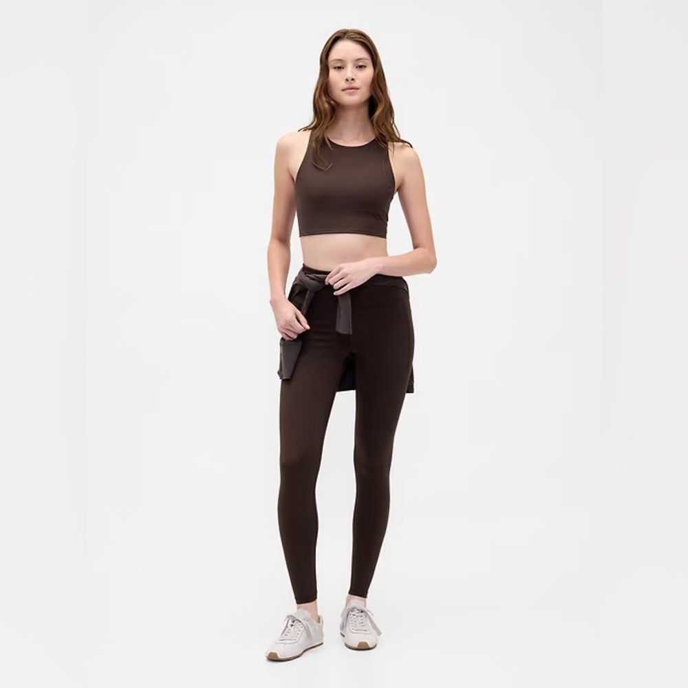 GapFit Brown High Rise Power Full Length Leggings